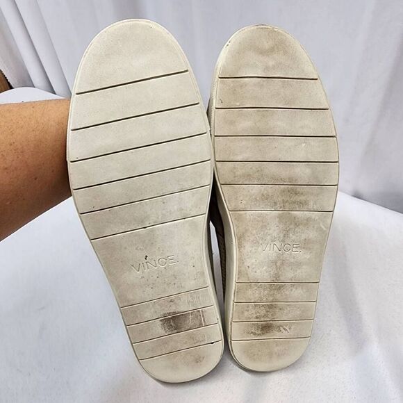 Vince Women's 11 Blair Slip On Sneakers Taupe Clay Perforated Casual Comfort - Picture 9 of 9